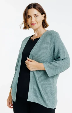 Toscane Boutique Pulls & Cardigans|Cardigan avec fil lurex KAKI CLAIR