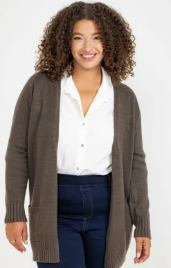 Toscane Boutique Pulls & Cardigans|Cardigan uni KAKI
