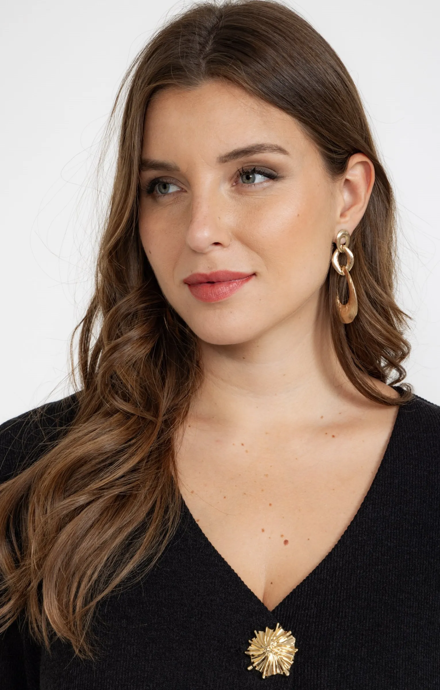 Toscane Boutique Pulls & Cardigans|Cardigan uni avec boutons fantaisies NOIR