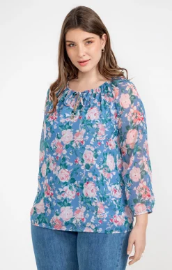 Toscane Boutique Chemisiers & Tuniques|Chemise doublée imprimée VERT DE GRIS