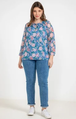 Toscane Boutique Chemisiers & Tuniques|Chemise doublée imprimée VERT DE GRIS