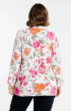 Toscane Boutique Chemisiers & Tuniques|Chemise imprimé floral ECRU