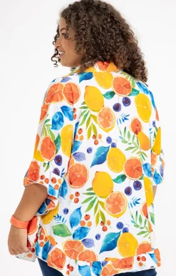 Toscane Boutique Chemisiers & Tuniques|Chemise imprimé pamplemousse MULTICOLORE