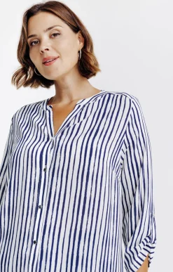 Toscane Boutique Chemisiers & Tuniques|Chemise rayée ECRU