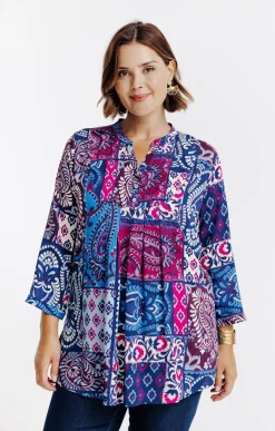 Toscane Boutique Chemisiers & Tuniques|Chemisier imprimé MARINE