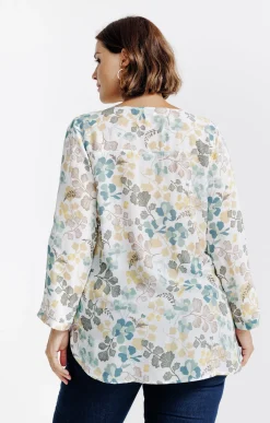 Toscane Boutique Chemisiers & Tuniques|Chemisier imprimé ECRU