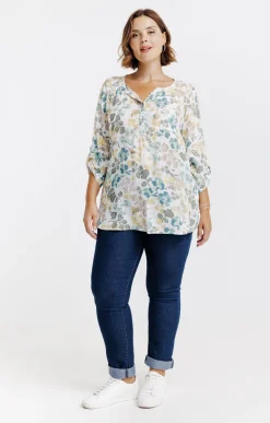 Toscane Boutique Chemisiers & Tuniques|Chemisier imprimé ECRU