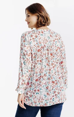 Toscane Boutique Chemisiers & Tuniques|Chemisier imprimé ECRU