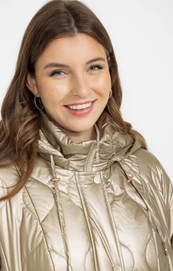 Toscane Boutique Parkas & Impers|Doudoune matelassée dorée DORE