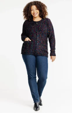 Toscane Boutique Pulls & Cardigans|Gilet fantaisie NOIR