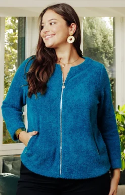 Toscane Boutique Pulls & Cardigans|Gilet fluffy uni CANARD