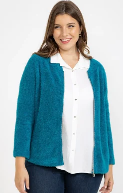 Toscane Boutique Pulls & Cardigans|Gilet fluffy uni CANARD
