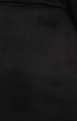 Toscane Boutique Jupes|Jupe courte et droite suédine NOIR