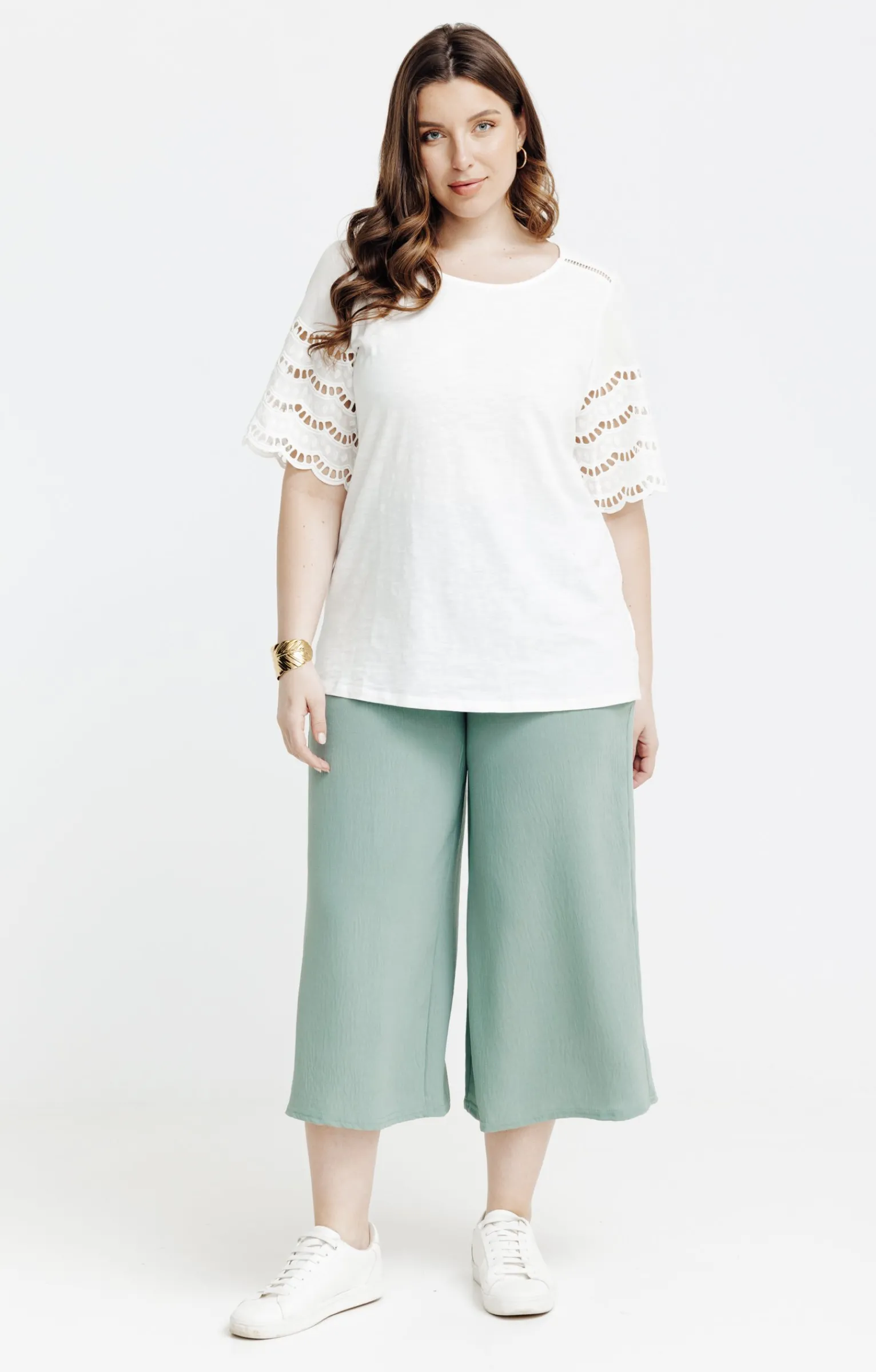 Toscane Boutique Jupes|Jupe culotte à poches CELADON