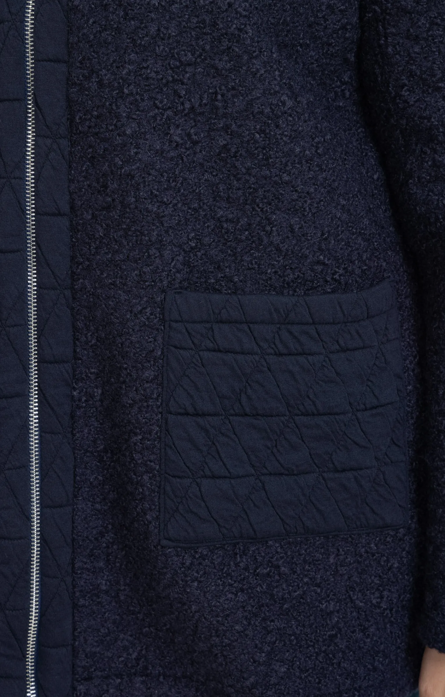 Toscane Boutique Manteaux|Manteau bi-matière MARINE