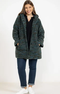 Toscane Boutique Manteaux|Manteau chiné SMOKE GREEN