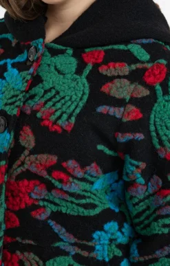 Toscane Boutique Manteaux|Manteau fantaisie NOIR