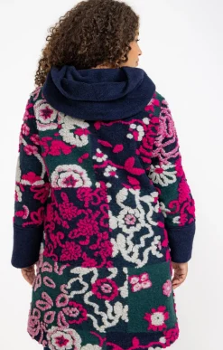 Toscane Boutique Manteaux|Manteau fantaisie patchs MULTICOLORE