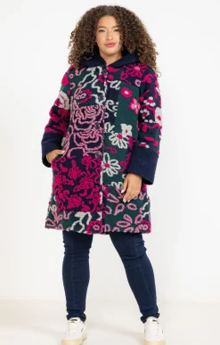 Toscane Boutique Manteaux|Manteau fantaisie patchs MULTICOLORE