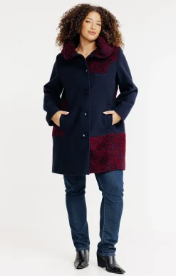 Toscane Boutique Manteaux|Manteau patch MARINE