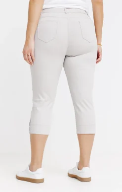 Toscane Boutique Pantalons|Pantacourt superstretch détail rivet AVOINE