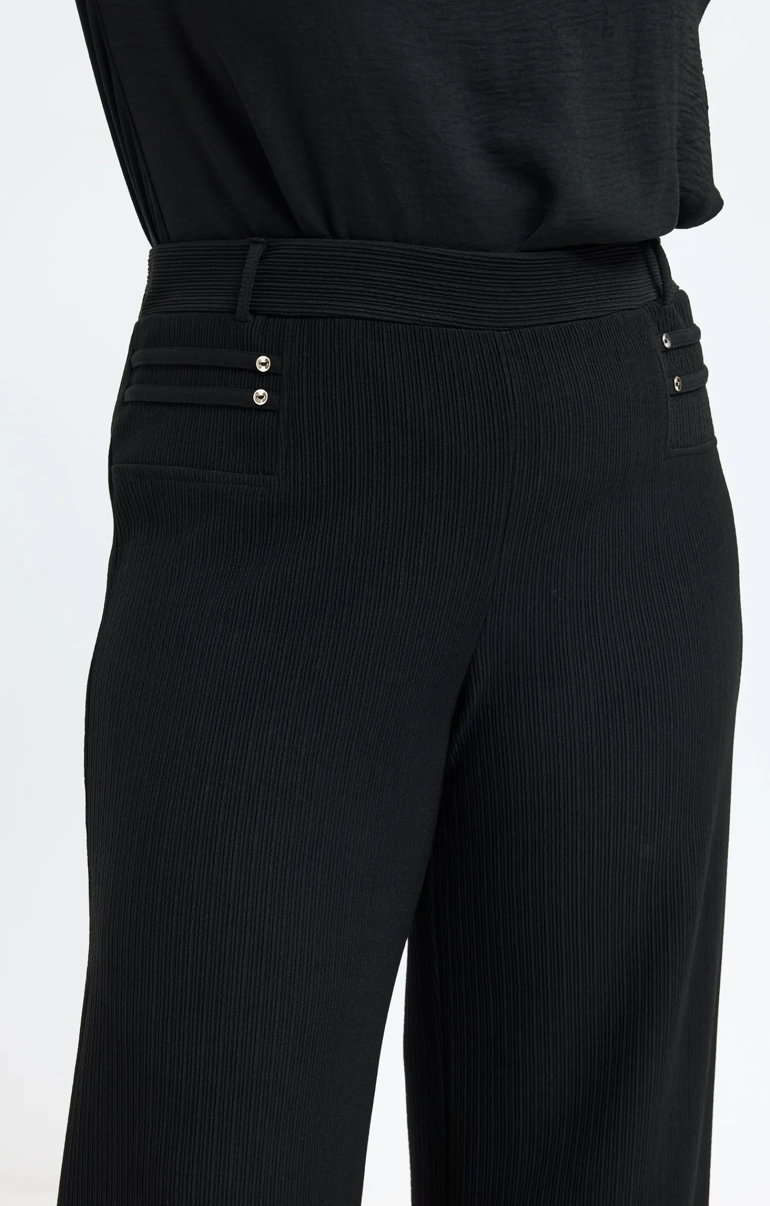 Toscane Boutique Pantalons|Pantalon à poches cavalières NOIR