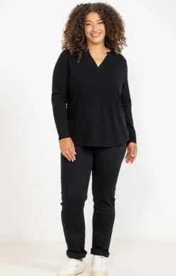 Toscane Boutique Pantalons|Pantalon 5 poches stretch NOIR