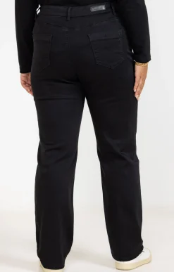 Toscane Boutique Pantalons|Pantalon 5 poches uni NOIR