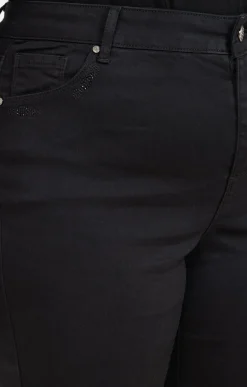 Toscane Boutique Pantalons|Pantalon 5 poches uni NOIR