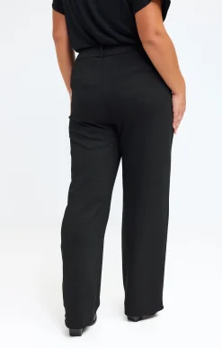 Toscane Boutique Pantalons|Pantalon de ville détail ceinture NOIR