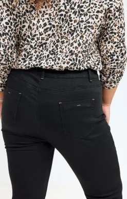 Toscane Boutique Pantalons|Pantalon denim NOIR