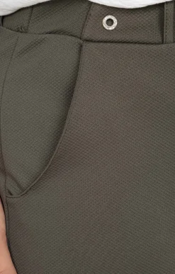 Toscane Boutique Pantalons|Pantalon droit maille épais KAKI