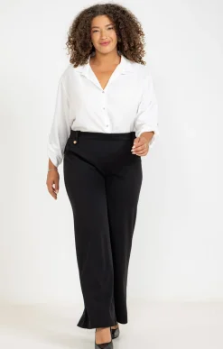 Toscane Boutique Pantalons|Pantalon large de ville NOIR