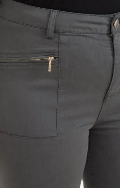 Toscane Boutique Pantalons|Pantalon style cargo SMOKE GREEN