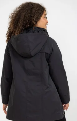 Toscane Boutique Parkas & Impers|Parka légère à capuche NOIR