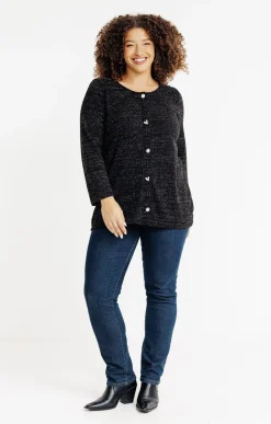 Toscane Boutique Pulls & Cardigans|Pull avec bijoux fantaisies NOIR