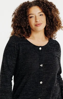 Toscane Boutique Pulls & Cardigans|Pull avec bijoux fantaisies NOIR