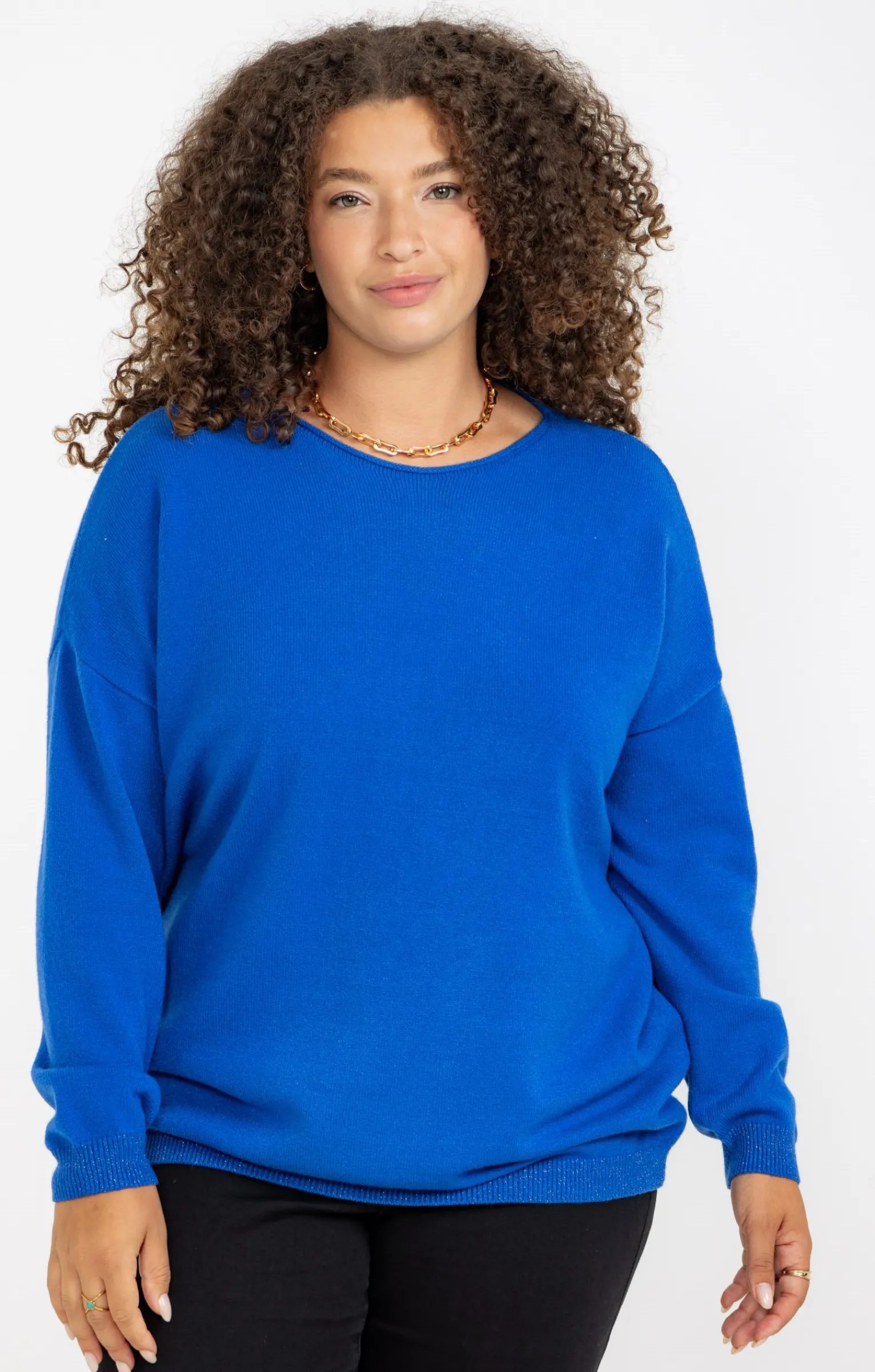 Toscane Boutique Pulls & Cardigans|Pull avec boutons au dos BLEU DUR