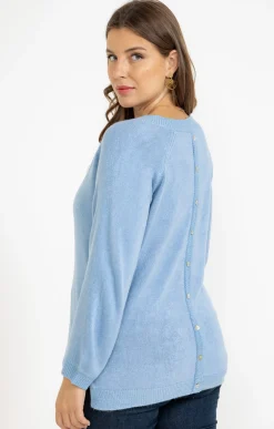 Toscane Boutique Pulls & Cardigans|Pull avec fil fantaisie BLEU ORAGE