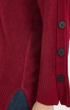 Toscane Boutique Pulls & Cardigans|Pull col V TOMATE