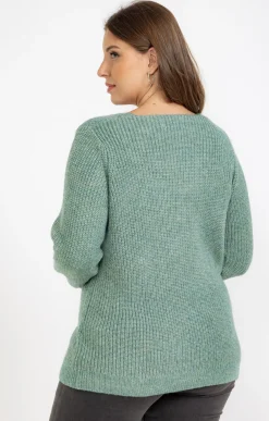 Toscane Boutique Pulls & Cardigans|Pull col V ÉMERAUDE