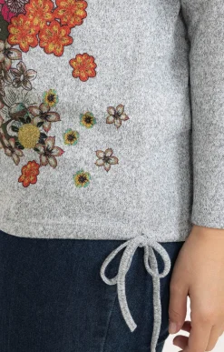 Toscane Boutique Pulls & Cardigans|Pull imprimé fantaisie GRIS