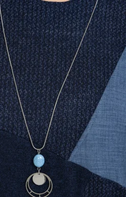 Toscane Boutique Pulls & Cardigans|Pull patch en jean MARINE