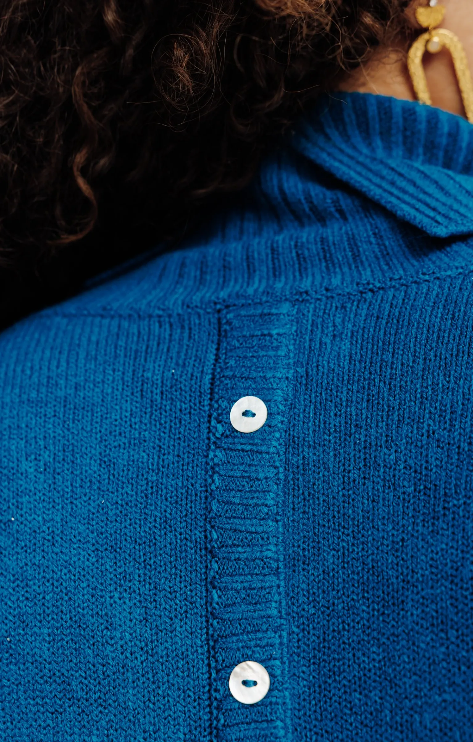 Toscane Boutique Pulls & Cardigans|Pull uni col montant CANARD