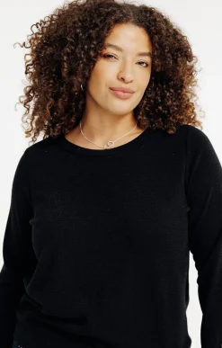 Toscane Boutique Pulls & Cardigans|Pull uni coordonné jupe maille NOIR