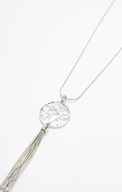 Toscane Boutique Accessoires|Sautoir arbre de vie ARGENT