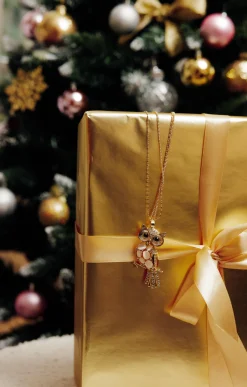 Toscane Boutique Accessoires|Sautoir chouette multichaine DORE