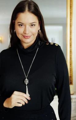 Toscane Boutique Accessoires|Sautoir multi chaînes style baroque ARGENT