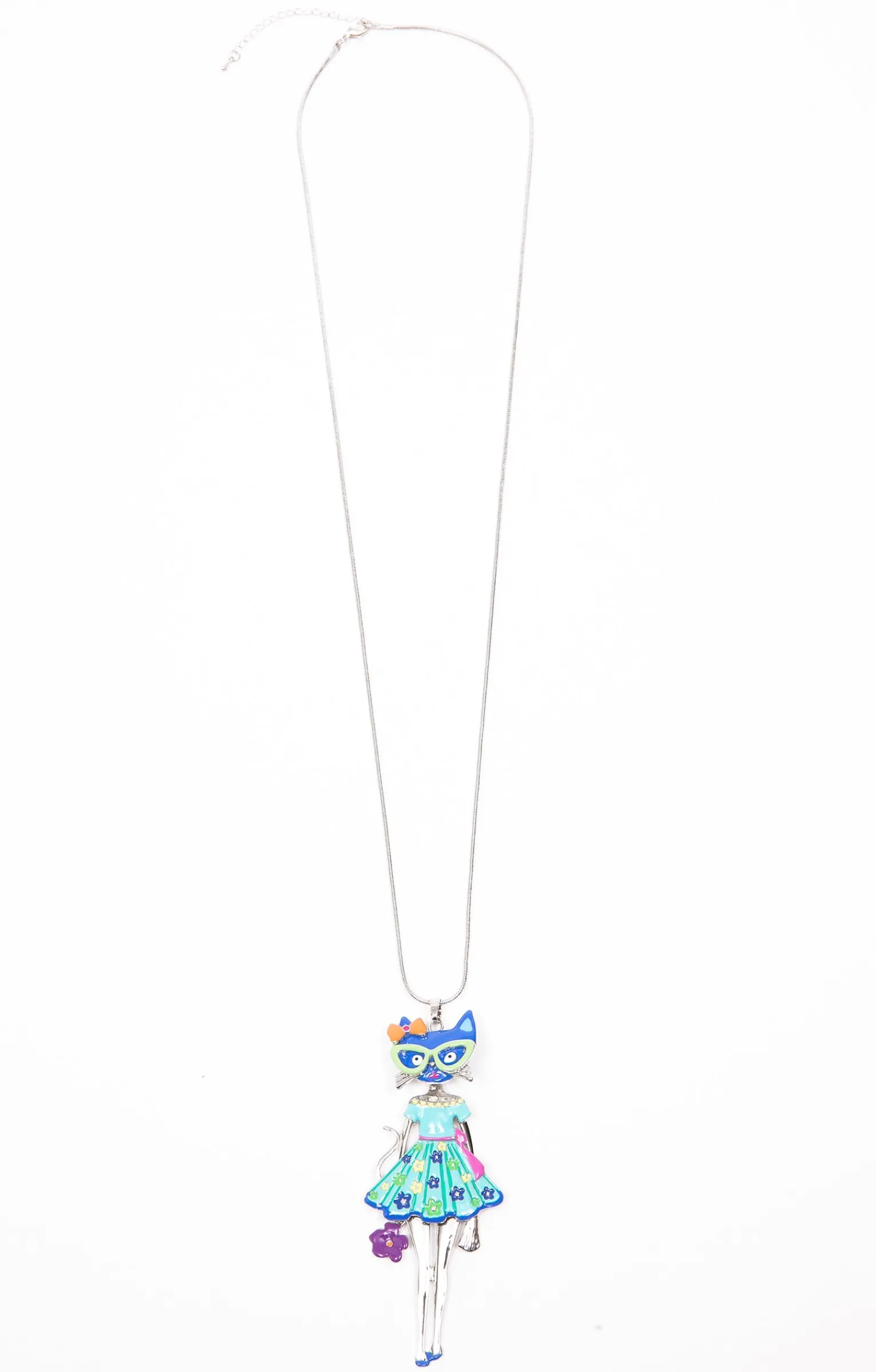 Toscane Boutique Accessoires|Sautoir poupée chat à fleurs LAPIS