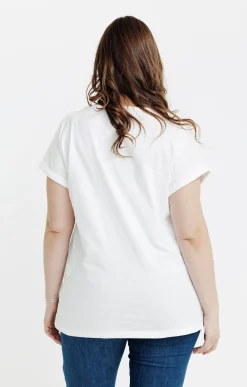 Toscane Boutique Tee-shirts|Tee-shirt bi-matière avec jacquard en 3D BLANC